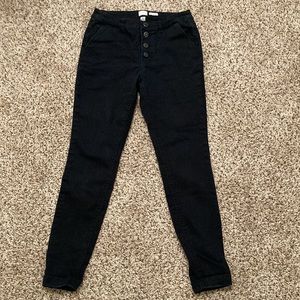 Womens black high waisted skinny pants *stretchy* size 8
